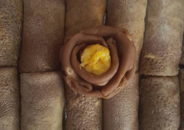 Resep Dadar gulung pisang coklat By liemday