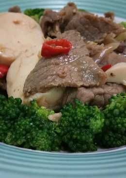 Brokoli Siram Daging Teriyaki