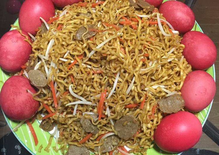 bahan dan cara membuat Mie goreng panjang umur ??