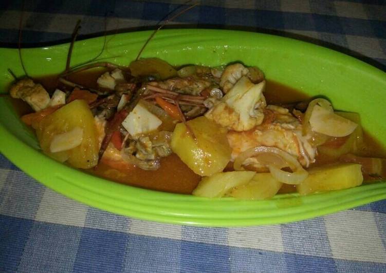 resep makanan Udang asam pedas