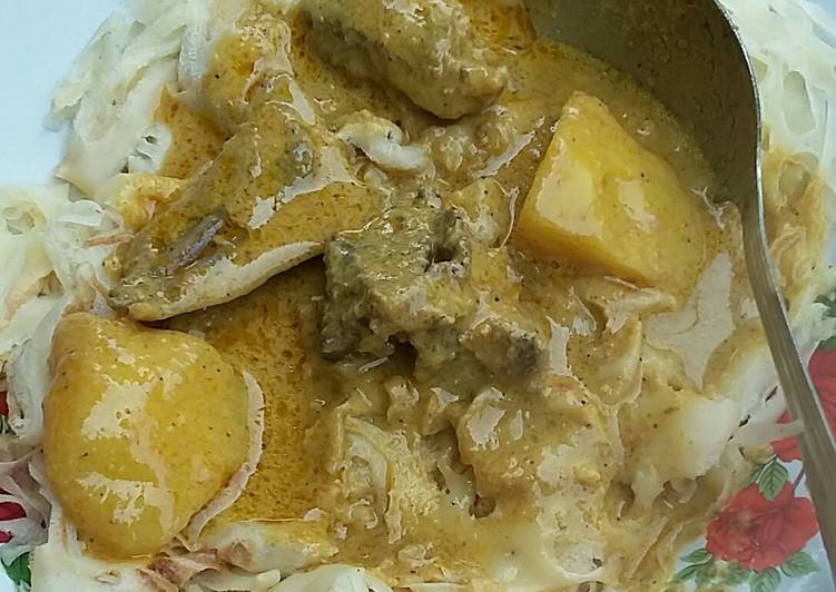 resep Roti Jala Kuah Kari Ayam Kampung