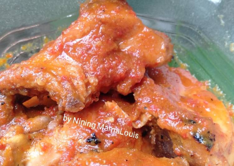 Resep Ayam Bakar Bumbu Rujak Santan