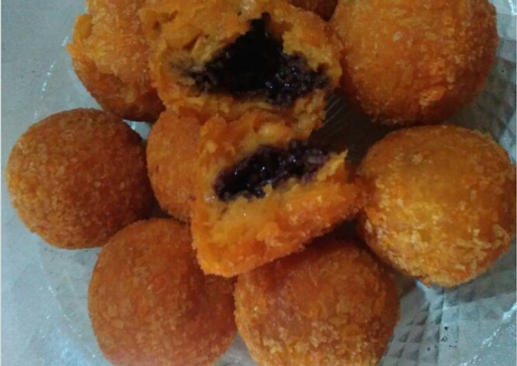 Resep Bola-bola ubi coklat