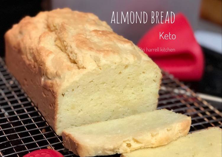 resep lengkap untuk Almond Bread (Roti Tawar Almond) #keto