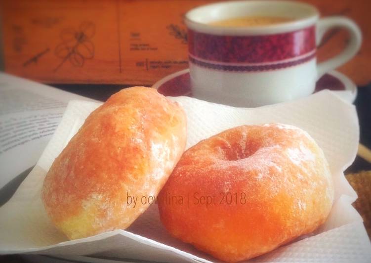 resep lengkap untuk Donat Labu Kuning