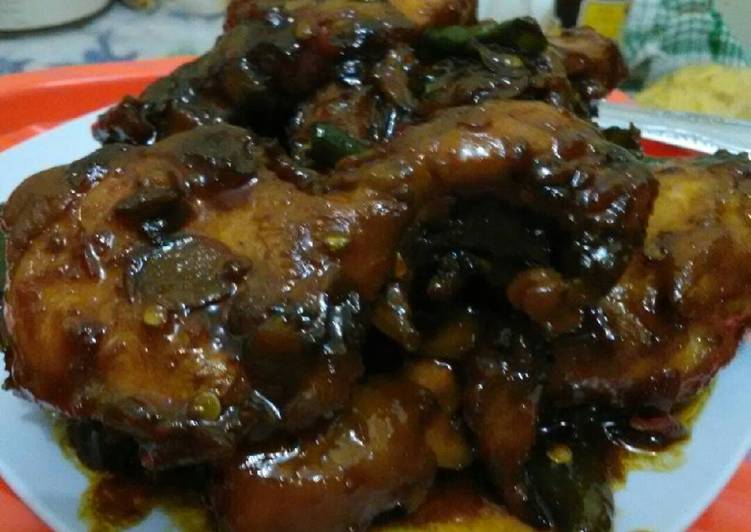 resep makanan Ayam kecap spesial, manis pedas.. enaaak