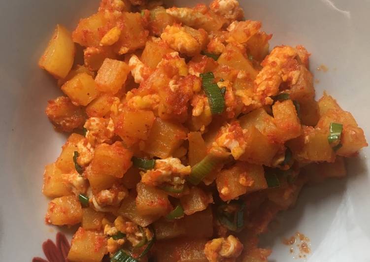 resep masakan Balado orek telur dan kentang