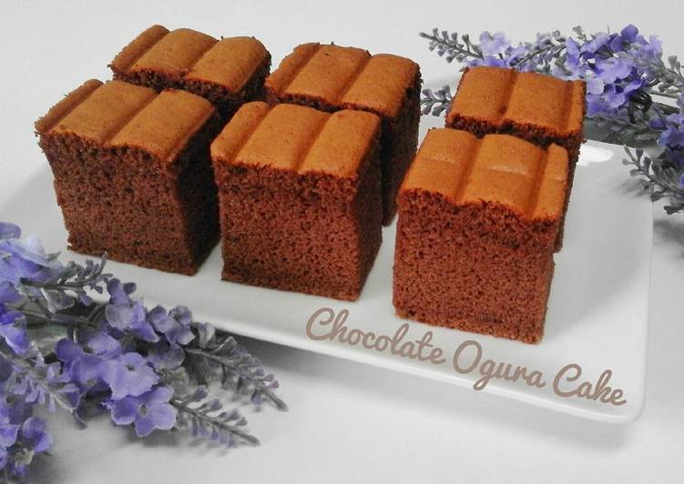 bahan dan cara membuat Chocolate OGURA CAKE
