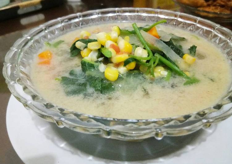 resep Bobor Bayam Jagung