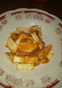 Kentang goreng saus amerika