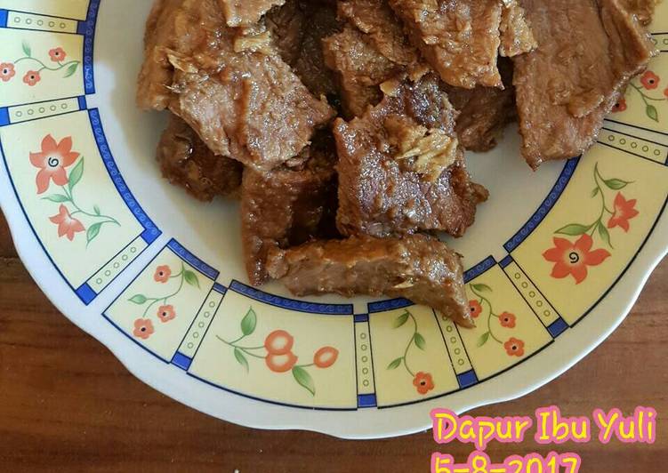 cara membuat Daging sapi kecap inggris