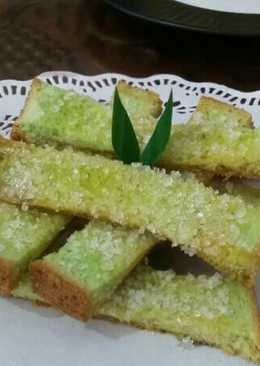 Bagelen roti tawar pandan