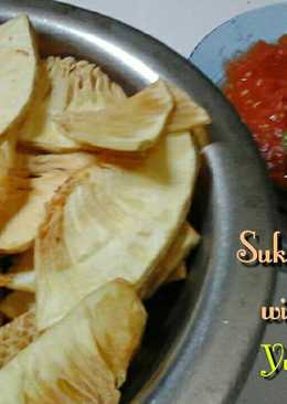 Sukun goreng with sambel