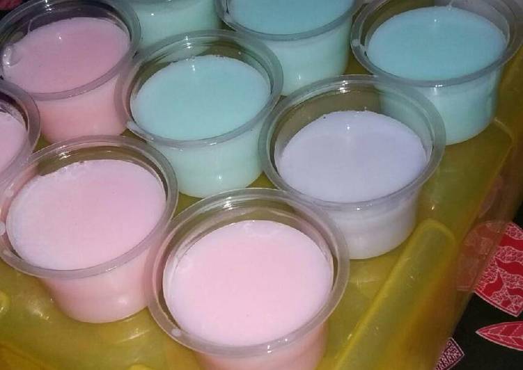 bahan dan cara membuat Puding silky ????