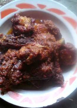 Sambal ayam pedas and sederhana khas lombok