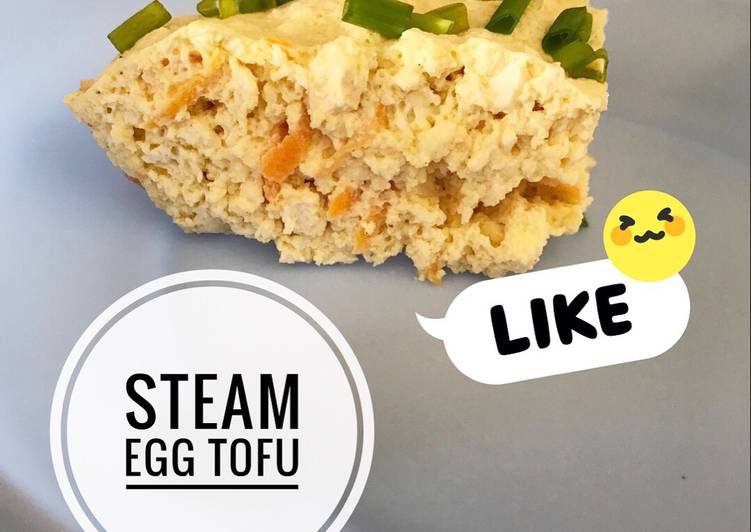 cara membuat Steam Egg Tofu