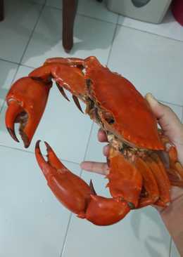 Kepiting saus tiram spesial pake telor