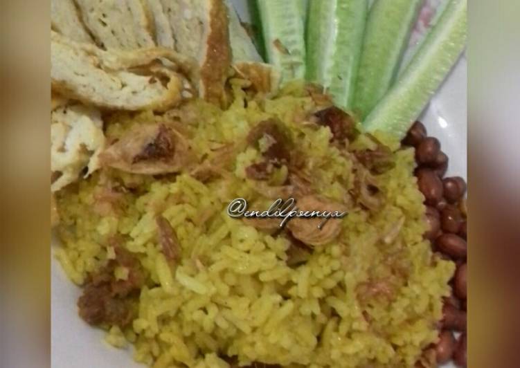 cara membuat Nasi Kebuli Magicom