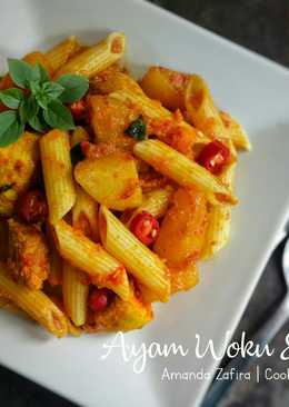 Ayam woku & Penne (Penne selera nusantara)