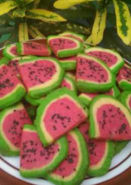 18.Watermelon cookies simple,irit #bikinramadanberkesan