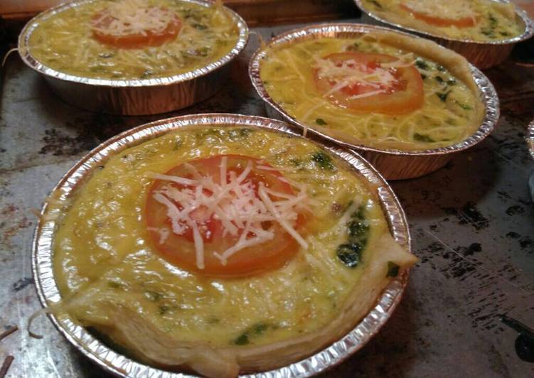 cara membuat Suka menu sehat tp simple vegetables quiche