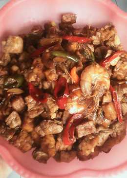 Tongseng tahu tempe udang