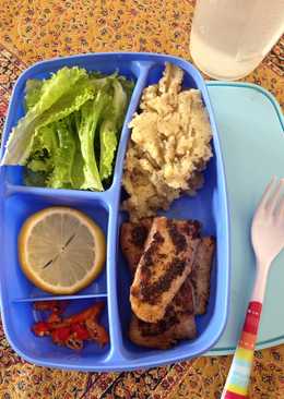 Mashed potato ikan dori (mayo diet day 1)