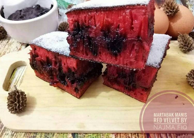 resep Martabak manis red velvet (#Pr_kuetradisionalberserat)