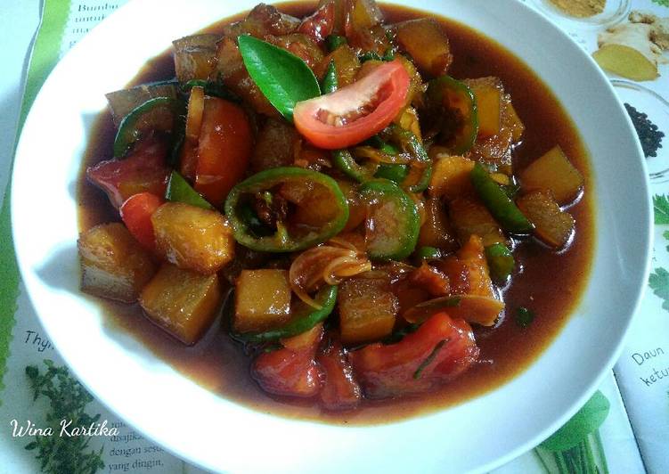 resep makanan Kikil Sapi Saus Tiram Pedas