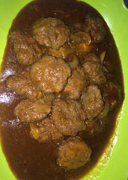 Bola daging bumbu steak barbeque