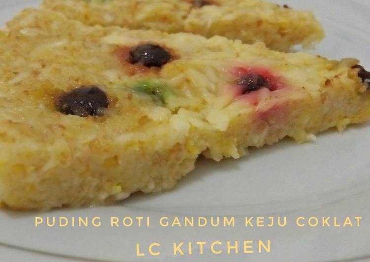 gambar untuk resep Puding Roti Gandum Keju Coklat