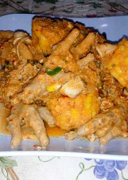 Cumi ceker saus padang