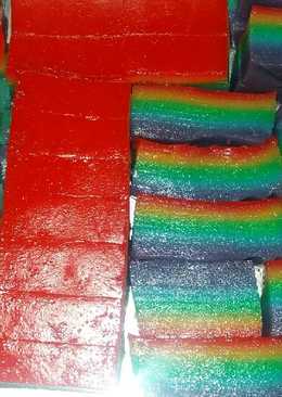 Kue lapis sagu rainbow