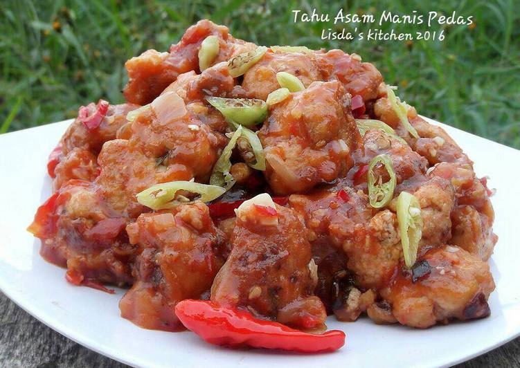 resep Tahu Asam Manis Pedas