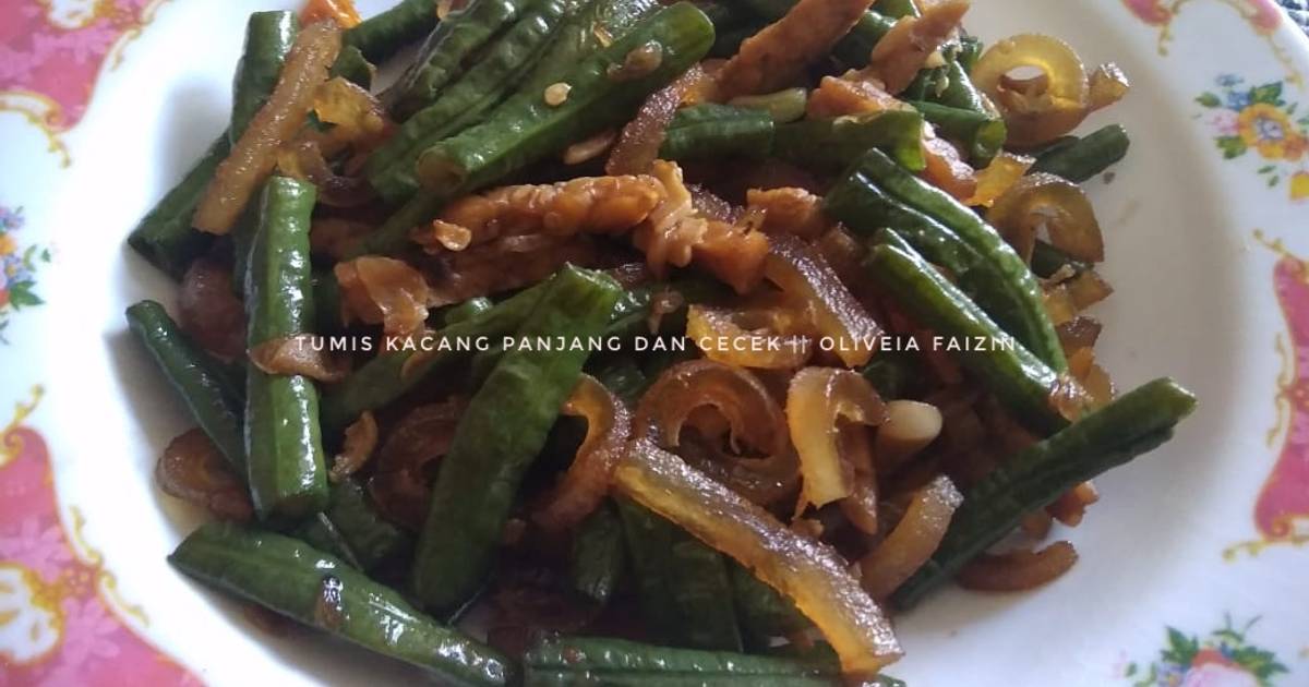 51 resep  tumis kacang panjang  dan cecek enak dan sederhana 