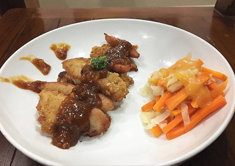 resep Chicken katsu sauce teriyaki