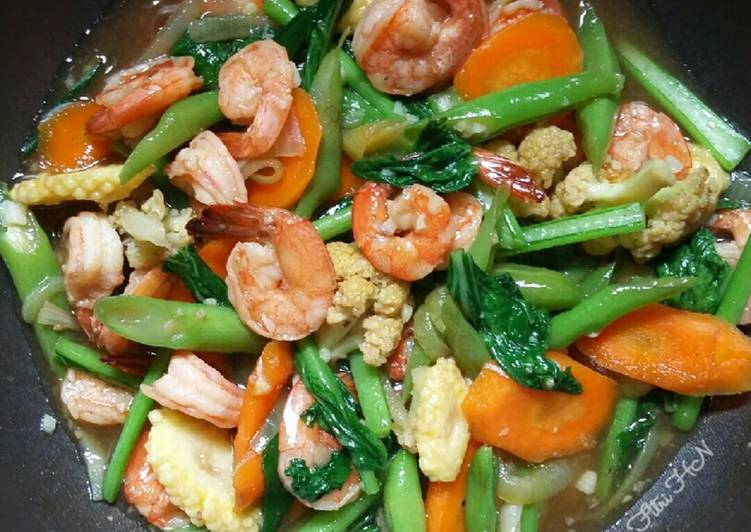 resep Capcay Udang