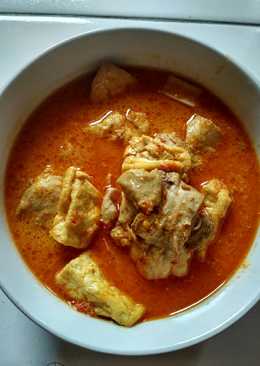 Gulai ayam, kentang, tahu