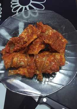 Ikan asin Tipis Balado