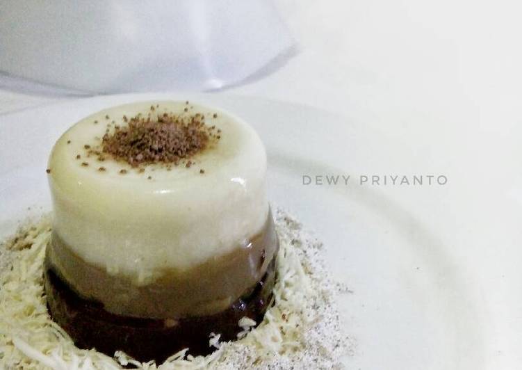 bahan dan cara membuat Puding tiramisu, ala saya #_puding