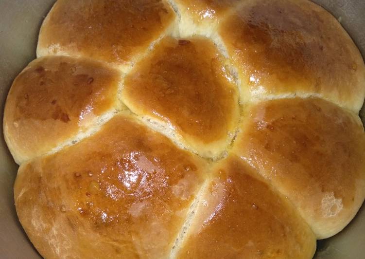 Resep Soft Bread/Roti Lembut (5 bahan, tanpa butter) Dari Devina