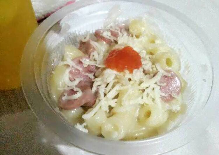 bahan dan cara membuat Macaroni schotel kukus