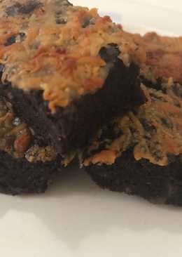 Brownies ketan hitam pisang keju