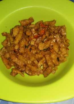 Kering Tempe PedasManis (pelengkap Nasi Kuning)