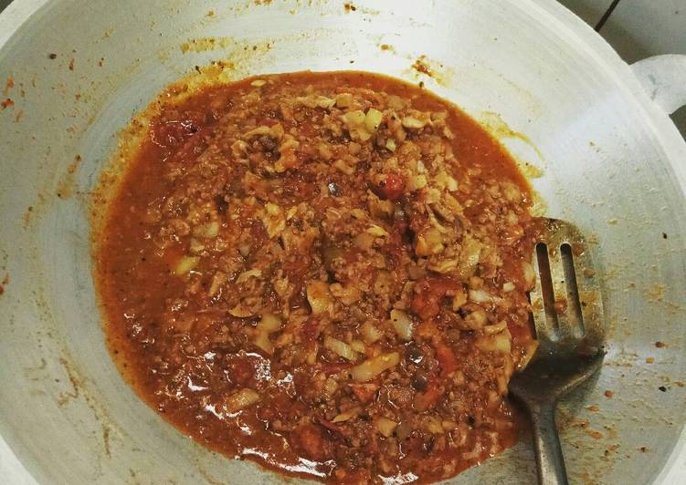 Resep Bolognese Sauce By Mamak Gori