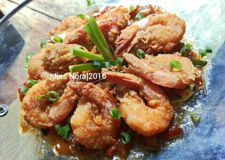 Udang Goreng Tepung Saus Tiram Udang Goreng Tepung Saus Tiram