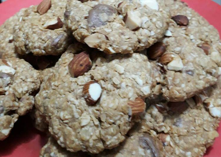 gambar untuk resep Oat peanut butter cookies