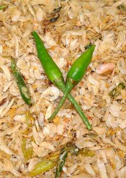 Rebon goreng pedas super irit *^O^*