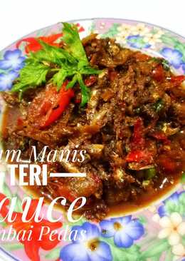 Asam Manis Teri Sauce Bombai Pedas (asin, asem, manis, pedas)