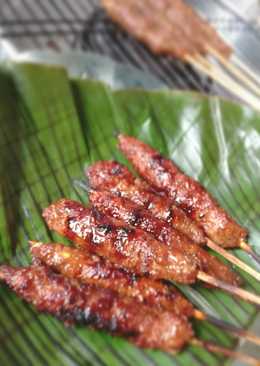 Sate daging giling rempah manis ala bujang